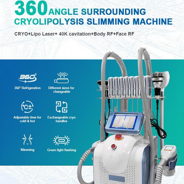 7 in 1 360° cryolipolysis fat e machine slimming ultrasound cavitation 40k ultrasonic fat burning lipo laser weight loss beauty massage
7 in 1 360° cryolipolysis fat e machine slimming ultrasound cavitation 40k ultrasonic fat burning lipo laser weight loss beauty massage