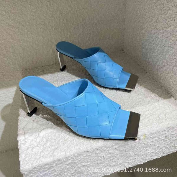 sandals spring and summer fashion square head sheepskin woven type wearing high-heeled sandals outside temperament women's shoes with b, Black
sandals spring and summer fashion square head sheepskin woven type wearing high-heeled sandals outside temperament women's shoes with b, Black