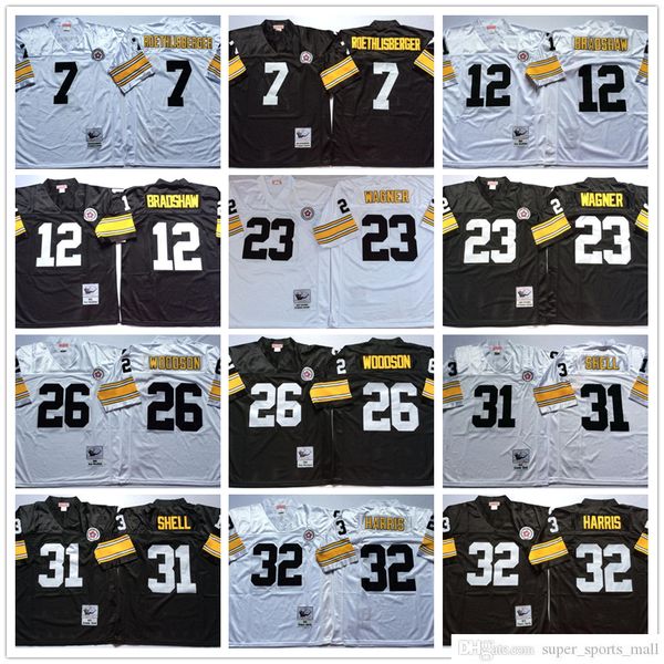 ncaa 75th vintage football 26 rod woodson jerseys stitched mitchell and ness 7 ben roethlisberger 12 terry bradshaw 23 mike wagner 32 franco, Black;red
ncaa 75th vintage football 26 rod woodson jerseys stitched mitchell and ness 7 ben roethlisberger 12 terry bradshaw 23 mike wagner 32 franco, Black;red