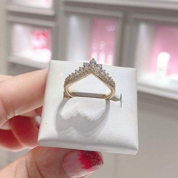 shine gold plated princess wish ring with clear cz stones fit pandora charm jewelry engagement wedding lovers fashion ring, Silver
shine gold plated princess wish ring with clear cz stones fit pandora charm jewelry engagement wedding lovers fashion ring, Silver