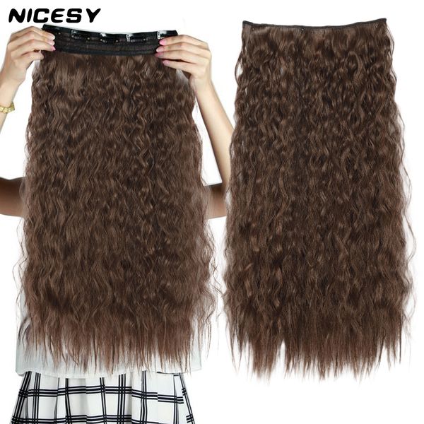 costume accessories synthetic brown long wavy clip-in extensions hair 22inch black gold women hair high tempreture hairr piece 5 clips, Silver
costume accessories synthetic brown long wavy clip-in extensions hair 22inch black gold women hair high tempreture hairr piece 5 clips, Silver