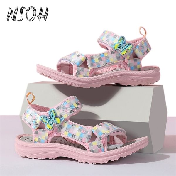 nsoh girls fashion plaid girl princess sandals comfortable nonslip childrens flat summer beach casual kids shoes 220622, Black;red
nsoh girls fashion plaid girl princess sandals comfortable nonslip childrens flat summer beach casual kids shoes 220622, Black;red