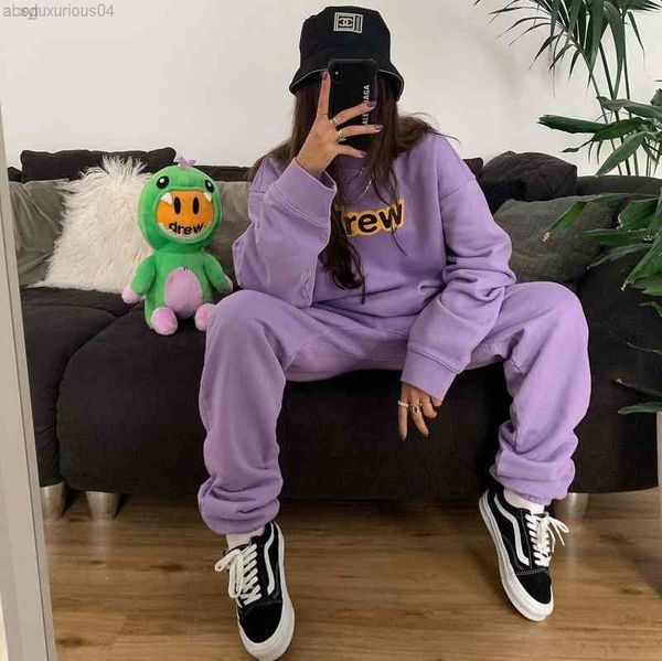 drew smiling face round neck plush sweater ouyang nana same fog high street loose couple letter long sleeve, Black
drew smiling face round neck plush sweater ouyang nana same fog high street loose couple letter long sleeve, Black