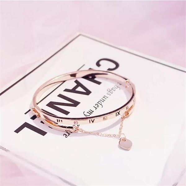 whole- rose gold stainless steel bracelets bangles female heart forever love brand charm bracelet for women famous jewelry2637, Black
whole- rose gold stainless steel bracelets bangles female heart forever love brand charm bracelet for women famous jewelry2637, Black