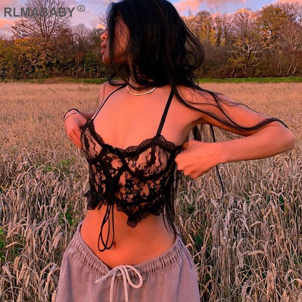 summer women lace spaghetti strap slim transparent bustier cropped camisole fashion high street black lace short top, Black;white
summer women lace spaghetti strap slim transparent bustier cropped camisole fashion high street black lace short top, Black;white