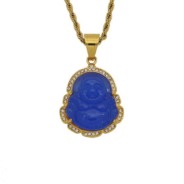 green blue pink white laughing buddha pendant chain necklace amulet chinese style maitreya jewelry for men, Silver
green blue pink white laughing buddha pendant chain necklace amulet chinese style maitreya jewelry for men, Silver