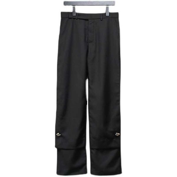 men's pants high level feeling is inseparable from you independent immortality double layer trousers loose and casual straight pants in, Black
men's pants high level feeling is inseparable from you independent immortality double layer trousers loose and casual straight pants in, Black