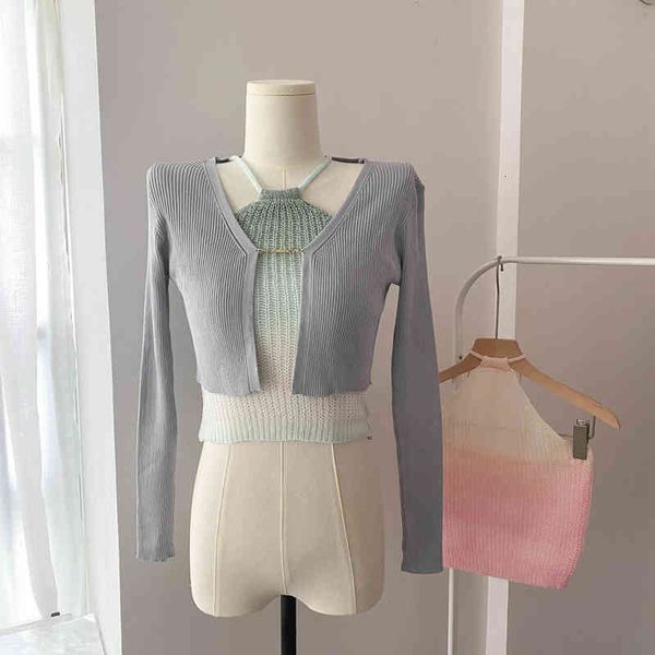 women's sweaters doggyqin golden patchouli / 2022 spring and summer lazy feeling neck sling two-piece set of sunscreen thin sweater 6be, White;black
women's sweaters doggyqin golden patchouli / 2022 spring and summer lazy feeling neck sling two-piece set of sunscreen thin sweater 6be, White;black