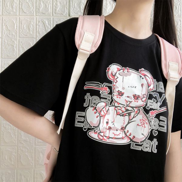 female cartoon bear tees short sleeve punk print ulzzang clothes kawaii harajuku album aesthetic vintage women tshirt 220602, White
female cartoon bear tees short sleeve punk print ulzzang clothes kawaii harajuku album aesthetic vintage women tshirt 220602, White