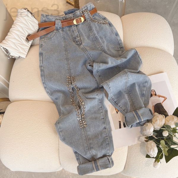 women's jeans designer 2022 summer new design sense heavy industry nail bead hollowed out loose dad pants personality high waist thin j, Blue
women's jeans designer 2022 summer new design sense heavy industry nail bead hollowed out loose dad pants personality high waist thin j, Blue