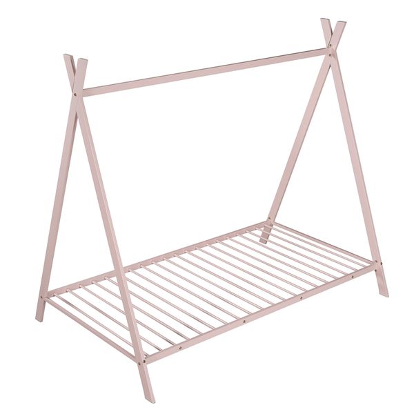2022 bedroom furniture house black white pink bed tent bed frame twin size metal floor play with slat for kids girls boys no box spring need
2022 bedroom furniture house black white pink bed tent bed frame twin size metal floor play with slat for kids girls boys no box spring need