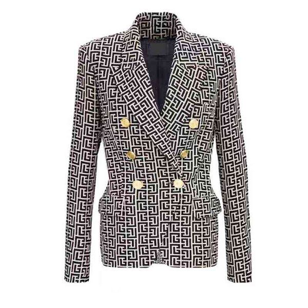 blazer women geometric jacquard 2022 new designer jacket double breasted gold lion buttons black pink blazers j220813, White;black
blazer women geometric jacquard 2022 new designer jacket double breasted gold lion buttons black pink blazers j220813, White;black