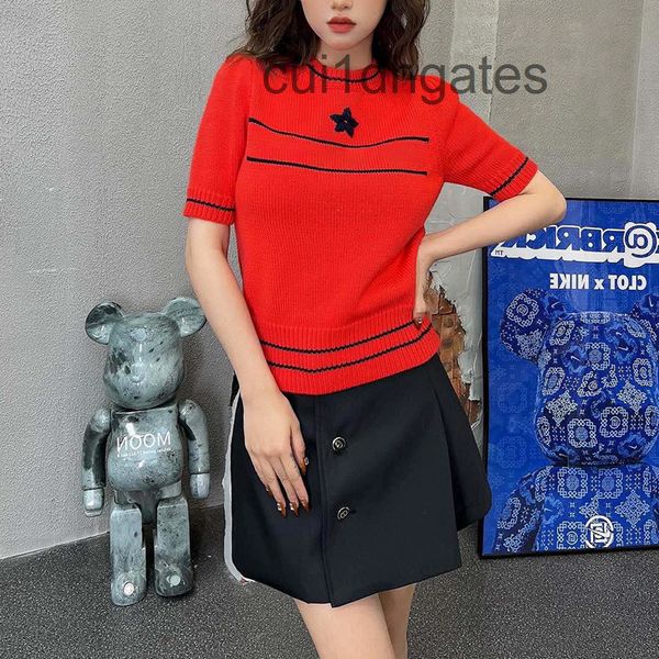 2022 designer di or t shirt and tees dress d family short sleeved knitted t-shirt women's new early spring, White
2022 designer di or t shirt and tees dress d family short sleeved knitted t-shirt women's new early spring, White