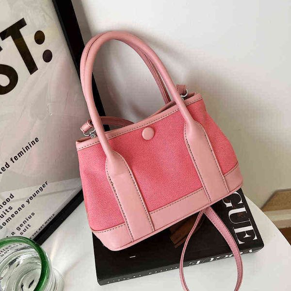 2022 bags handbags women new spring summer versatile single shoulder bag canvas portable tote bag y220401
2022 bags handbags women new spring summer versatile single shoulder bag canvas portable tote bag y220401