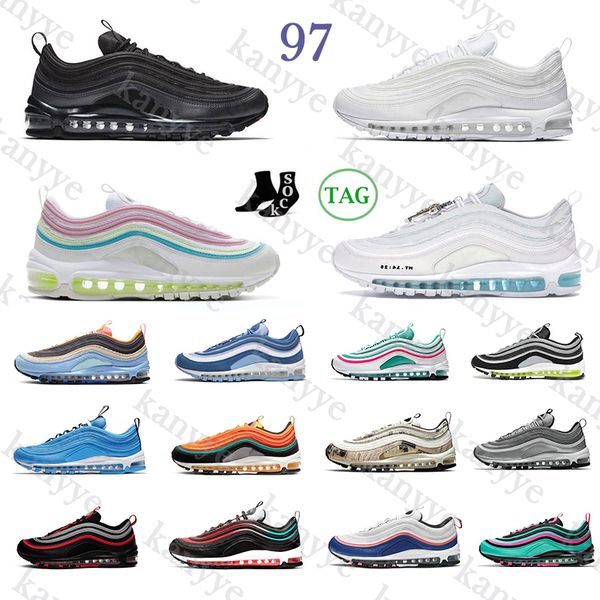 97 97s men running shoes 97s mschf x inri jesus satan sean wotherspoon triple reflective bred silver bullet south beach trainers sports snea, Black
97 97s men running shoes 97s mschf x inri jesus satan sean wotherspoon triple reflective bred silver bullet south beach trainers sports snea, Black