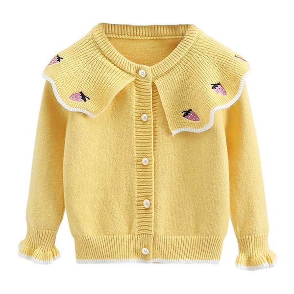girls knitted sweater starwberry girls coats casual style outerwear for children spring autumn kids clothing 210412, Blue;gray
girls knitted sweater starwberry girls coats casual style outerwear for children spring autumn kids clothing 210412, Blue;gray
