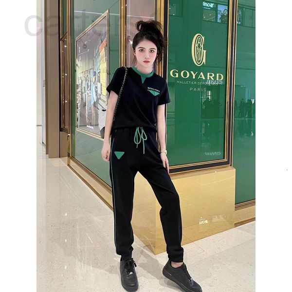 women's hoodies & sweatshirts designer chaopai 22 early spring new bv classic badge contrast color leisure short sleeve t + closed hem, Black
women's hoodies & sweatshirts designer chaopai 22 early spring new bv classic badge contrast color leisure short sleeve t + closed hem, Black