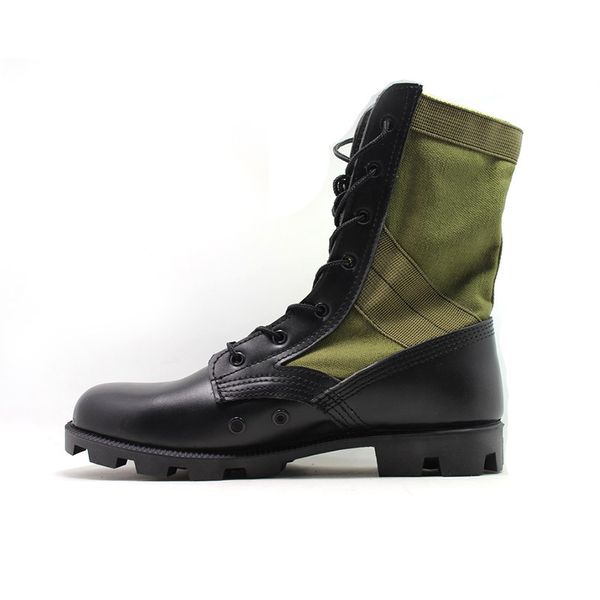 jungle camouflage combat boots boots outdoor tactical leather military panama soled molded, Black
jungle camouflage combat boots boots outdoor tactical leather military panama soled molded, Black