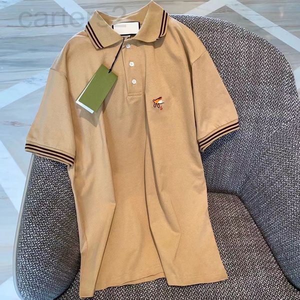 women's t-shirt designer 22s spring and summer new g letter cartoon little tiger embroidery age reducing lapel contrast line couple pol, White
women's t-shirt designer 22s spring and summer new g letter cartoon little tiger embroidery age reducing lapel contrast line couple pol, White