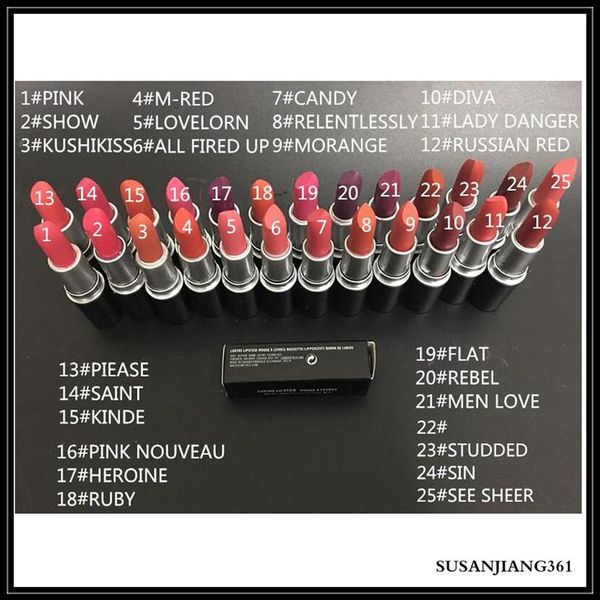 stock dhl 2017 new m makeup luster retro lipsticks frost matte lipstick 3g 25colors lipstick with english name2490
stock dhl 2017 new m makeup luster retro lipsticks frost matte lipstick 3g 25colors lipstick with english name2490