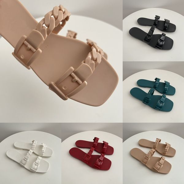 2022 boutique buckle slippers women g cci stylish double strap jelly sandals beach mules designer summer shoes fashion plastic chain slides, Black
2022 boutique buckle slippers women g cci stylish double strap jelly sandals beach mules designer summer shoes fashion plastic chain slides, Black