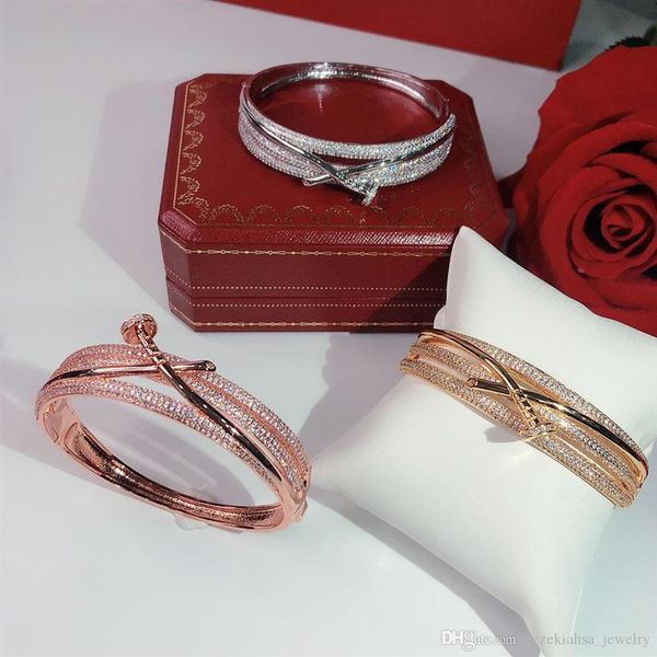 fashion screw full drill nails gold bracelets women bangles punk for gift luxurious superior quality jewelry crossed brac263i, Black
fashion screw full drill nails gold bracelets women bangles punk for gift luxurious superior quality jewelry crossed brac263i, Black
