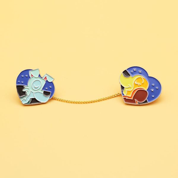 miss and the tramp brooch cute decorative collar pin pin creative alloy enamel cartoon badge anime accessories, Blue
miss and the tramp brooch cute decorative collar pin pin creative alloy enamel cartoon badge anime accessories, Blue