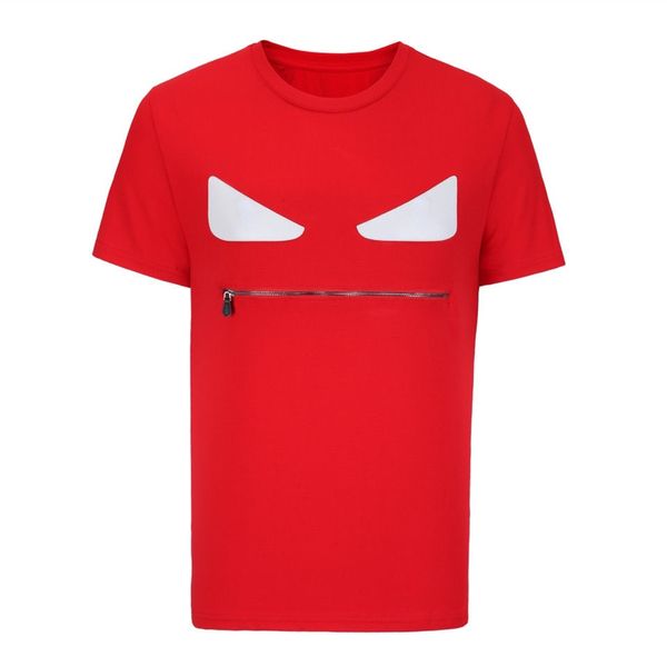 cotton t-shirt short-sleeved t-shirt tide brand little monster print zipper round neck fashion men's and women's summer loose, White;black
cotton t-shirt short-sleeved t-shirt tide brand little monster print zipper round neck fashion men's and women's summer loose, White;black