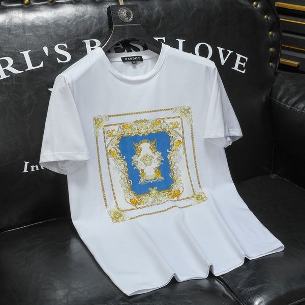 men's t-shirts designer 2022 summer new simple european light luxury trendy men's fashion mercerized cotton short sleeve t-shirt, White;black
men's t-shirts designer 2022 summer new simple european light luxury trendy men's fashion mercerized cotton short sleeve t-shirt, White;black