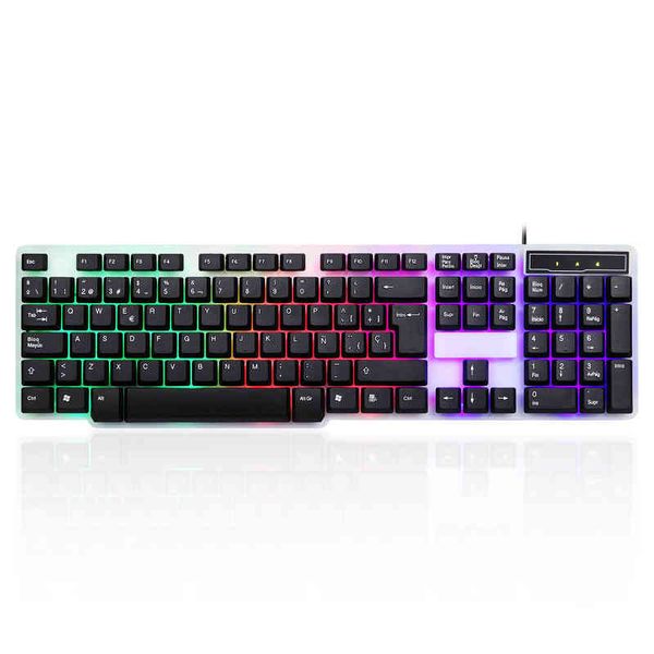 spanish italian game keyboard backlight single keyboard luminous keyboard semi mechanical
spanish italian game keyboard backlight single keyboard luminous keyboard semi mechanical