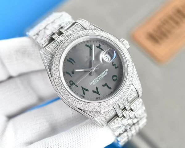 handmade full of diamonds watch mens automatic mechanical watches 41mm with diamond-studded steel 904l sapphire ladies business wristwatches, Slivery;brown
handmade full of diamonds watch mens automatic mechanical watches 41mm with diamond-studded steel 904l sapphire ladies business wristwatches, Slivery;brown