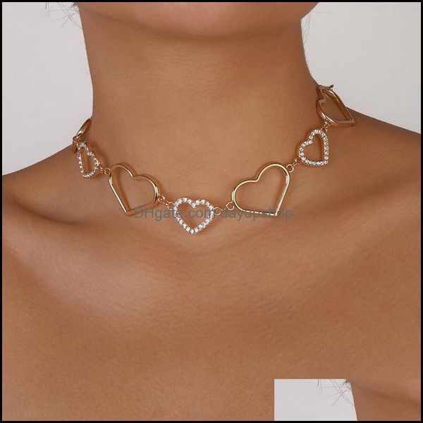 chokers necklaces pendants jewelry ailodo hollow korean crystal heart choker necklace for women romantic party wedding state dhswb, Golden;silver
chokers necklaces pendants jewelry ailodo hollow korean crystal heart choker necklace for women romantic party wedding state dhswb, Golden;silver