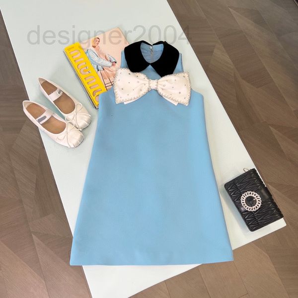 casual dresses designer autumn and winter 2022 new pearl diamond edge large bow velvet collar blue vest skirt okc3, Black;gray
casual dresses designer autumn and winter 2022 new pearl diamond edge large bow velvet collar blue vest skirt okc3, Black;gray