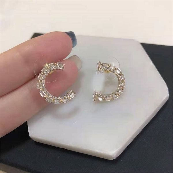 design jewel ornament charm earring square stone diamond earrings brass plated 18k earrings female 925 silver needle, Golden
design jewel ornament charm earring square stone diamond earrings brass plated 18k earrings female 925 silver needle, Golden