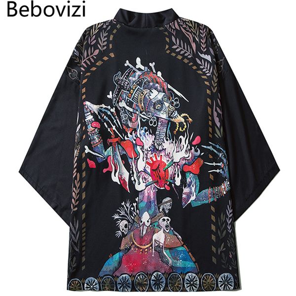 summer women men loose shirt cardigan cosplay asian clothes japanese black kimonos casual vintage mural skeleton print yukata, Red
summer women men loose shirt cardigan cosplay asian clothes japanese black kimonos casual vintage mural skeleton print yukata, Red
