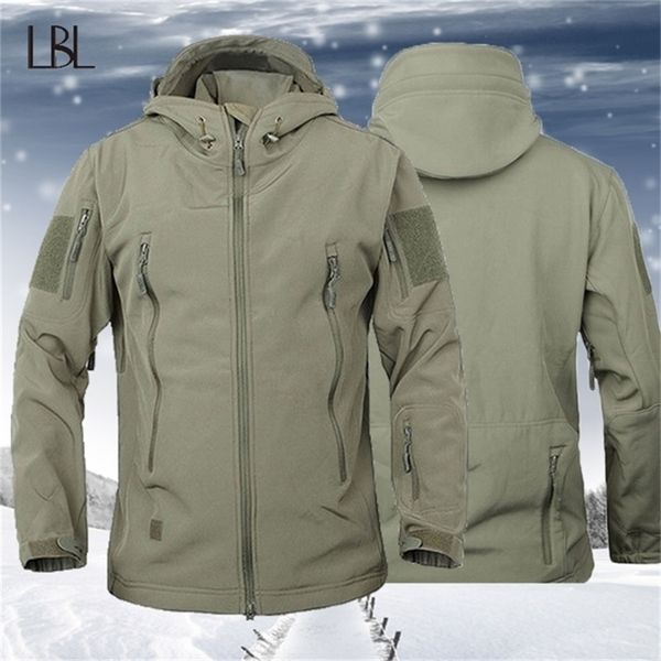 army shark skin softshell tactical windproof hood jacket men winter fleece flight pilot hooded coat male outdoor hunt outerwear 201218, Black;brown
army shark skin softshell tactical windproof hood jacket men winter fleece flight pilot hooded coat male outdoor hunt outerwear 201218, Black;brown