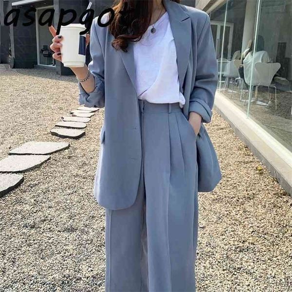 blazer suits pant suits chic autumn vintage lapel haze blue three button blazer coat high waist straight suit pant long 210331, White
blazer suits pant suits chic autumn vintage lapel haze blue three button blazer coat high waist straight suit pant long 210331, White