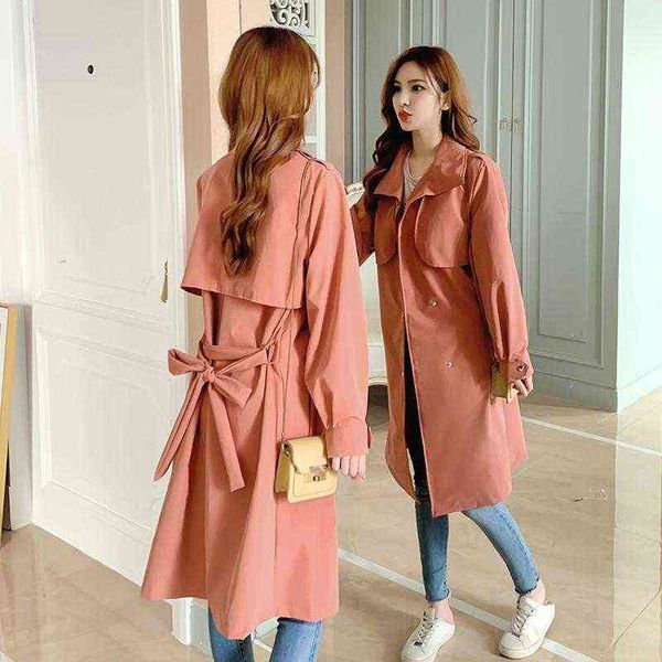 women's trench coats women female loose long autumn fashion coat outerwear t220814, Tan;black
women's trench coats women female loose long autumn fashion coat outerwear t220814, Tan;black