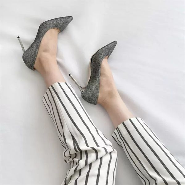 women retro dress shoes silver grey high heels glitter leather womens party wedding heel, Black
women retro dress shoes silver grey high heels glitter leather womens party wedding heel, Black