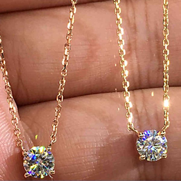 14k au585 yellow gold women pendants necklaces moissanite diamond 05 1 2 3 ct round wedding anniversary engagement party, Silver
14k au585 yellow gold women pendants necklaces moissanite diamond 05 1 2 3 ct round wedding anniversary engagement party, Silver
