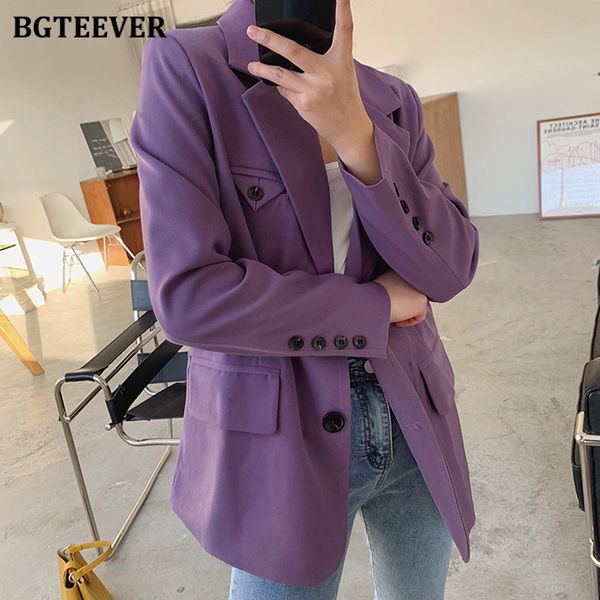 fashion chic women single-breasted purple suit jackets 2021 new spring loose female blazer casual full sleeve outwear, White;black
fashion chic women single-breasted purple suit jackets 2021 new spring loose female blazer casual full sleeve outwear, White;black