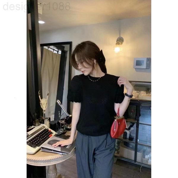 women's t-shirt designer ernie short sleeve double butterfly wearing instant right angle shoulder especially thin and temperament small, White
women's t-shirt designer ernie short sleeve double butterfly wearing instant right angle shoulder especially thin and temperament small, White