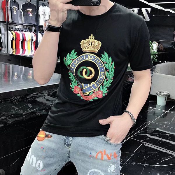 men's t-shirts designer short sleeved t-shirt men's fashion slim fit heavy industry crown diamond printing european brand merceriz, White;black
men's t-shirts designer short sleeved t-shirt men's fashion slim fit heavy industry crown diamond printing european brand merceriz, White;black