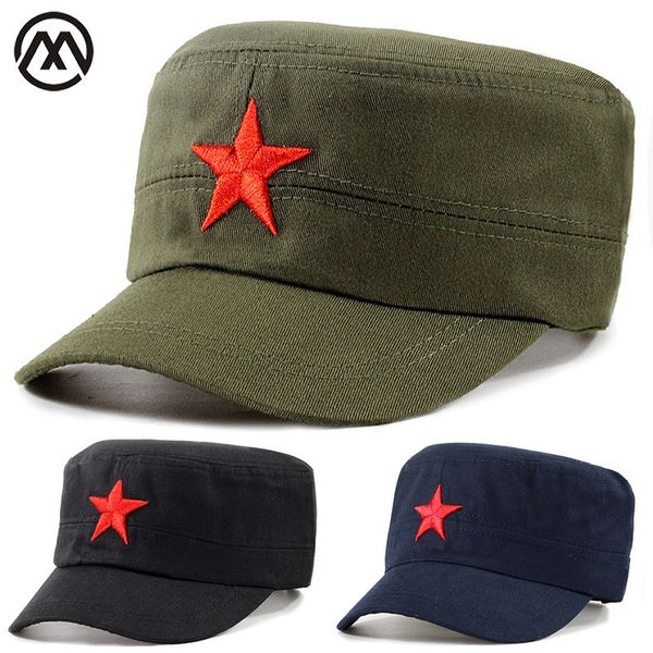 red five-pointed star embroidered military hat bone masculino black flat camouflage tactical truck driver outdoor solid 220513, Blue;gray
red five-pointed star embroidered military hat bone masculino black flat camouflage tactical truck driver outdoor solid 220513, Blue;gray