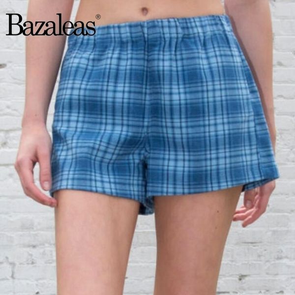 bazaleas streetwear tartan blue women shorts loose elastic waist shorts punk pockets short feminino harajuku shorts casual y200512, White;black
bazaleas streetwear tartan blue women shorts loose elastic waist shorts punk pockets short feminino harajuku shorts casual y200512, White;black