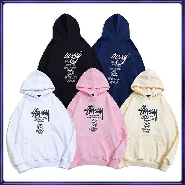 stusy european and american fashion brand world tour classic printing loose long terry hoodie for men and women, Black
stusy european and american fashion brand world tour classic printing loose long terry hoodie for men and women, Black