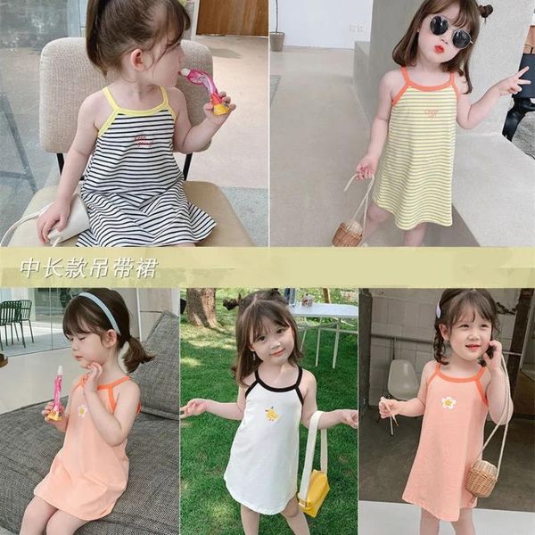 girl's dresses children's summer suspender dress baby kids girls thin sweet stripe fashion sleeveless cotton p4 442, Red;yellow
girl's dresses children's summer suspender dress baby kids girls thin sweet stripe fashion sleeveless cotton p4 442, Red;yellow