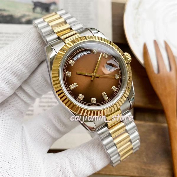 caijiamin store -mens mechanical watch watches 2813 automatic mechanical date/day stainless steel fashion wristwatch, Slivery;brown
caijiamin store -mens mechanical watch watches 2813 automatic mechanical date/day stainless steel fashion wristwatch, Slivery;brown