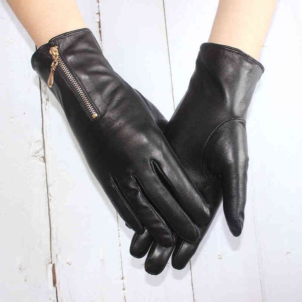 new touch screen women' sheepskin gloves leather fleece lined fashion zipper warm autumn and winter outdoor driving gloves t220730, Blue;gray
new touch screen women' sheepskin gloves leather fleece lined fashion zipper warm autumn and winter outdoor driving gloves t220730, Blue;gray