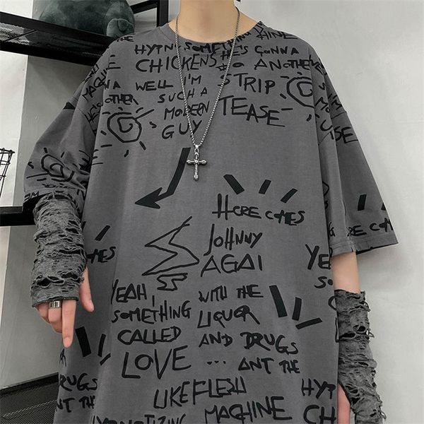 hybskr goth oversized men women t-shirts y2k style man summer tees graphic printed cotton male casual tshirt 3xl 220509, White;black
hybskr goth oversized men women t-shirts y2k style man summer tees graphic printed cotton male casual tshirt 3xl 220509, White;black